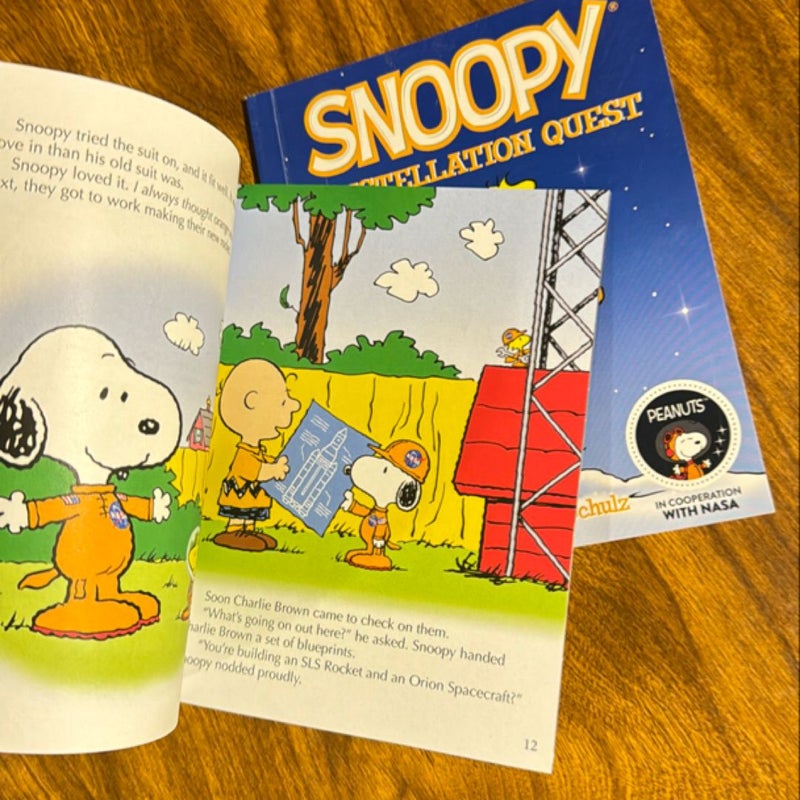 Two Snoopy NASA McDonalds Books