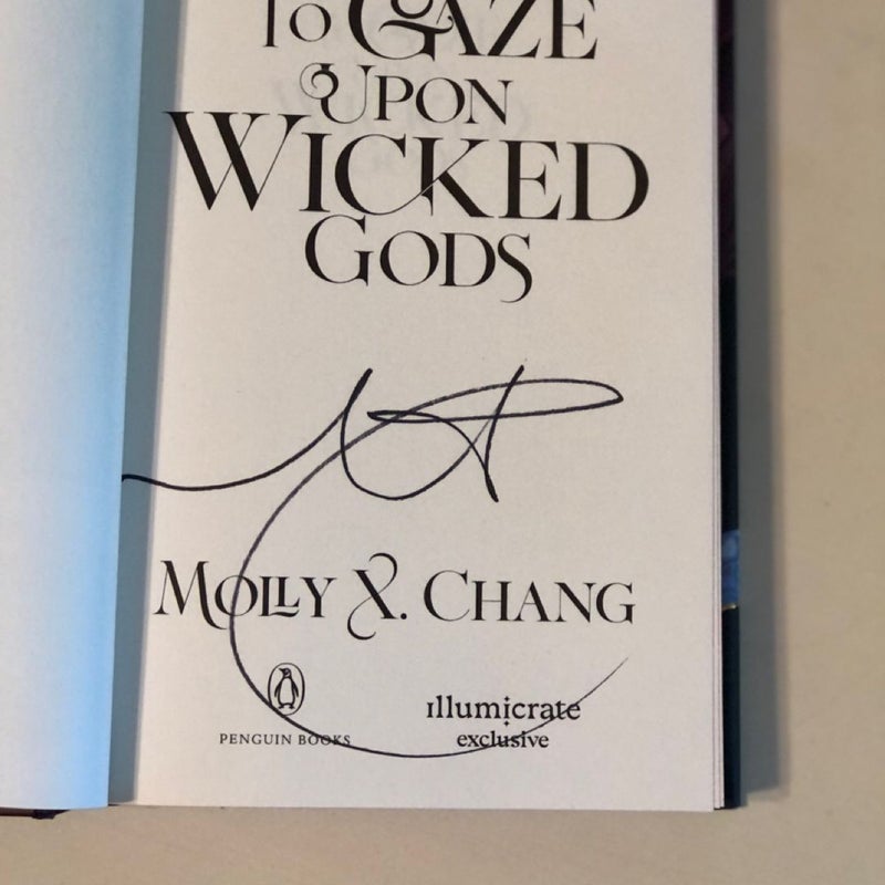 ✨ New! To Gaze Upon Wicked Gods Book by Molly X. Chang (Illumicrate Edition) ✨
