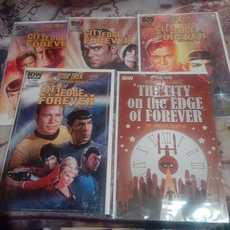 Star Trek The City on the Edge of Forever 1,2,3,4,5 Idw comic book lot 