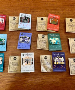 Owlcrate Literary Luggage pin set