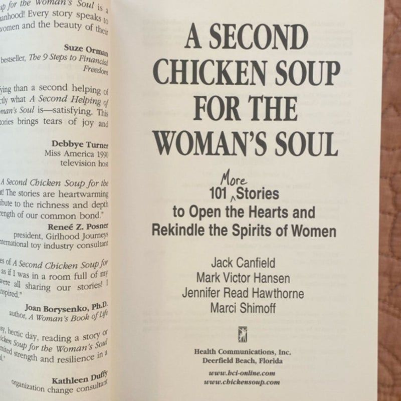 A Second Chicken Soup for the Woman's Soul