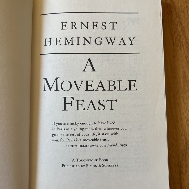 A Moveable Feast