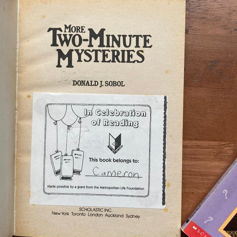 Two Minute Mystery 3 book bundle 