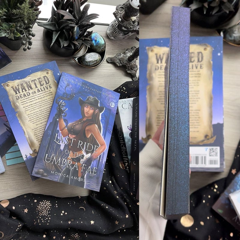 Last Ride of the Umbra Fae: 💜✨Sprayed Edges✨💜Cowboy Romantasy / Dark Western Fantasy Romance