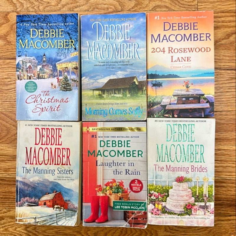 Laughter in the Lot of  6 paperback books Rain and Engaged to the Single Mom plus 5 more 