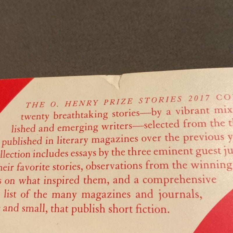 The O. Henry Prize Stories 2017