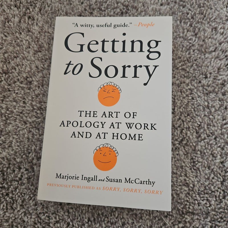 Getting to Sorry