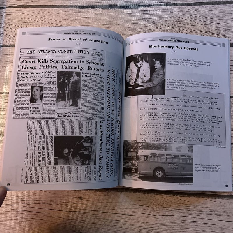 Civil rights primary sources teaching kit