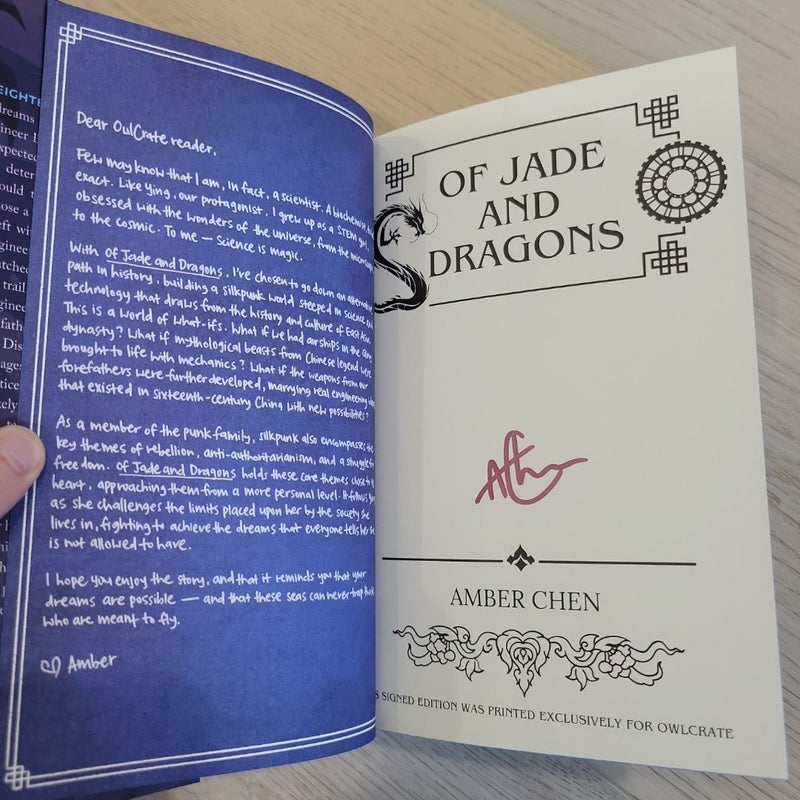 Of Jade and Dragons Owlcrate edition