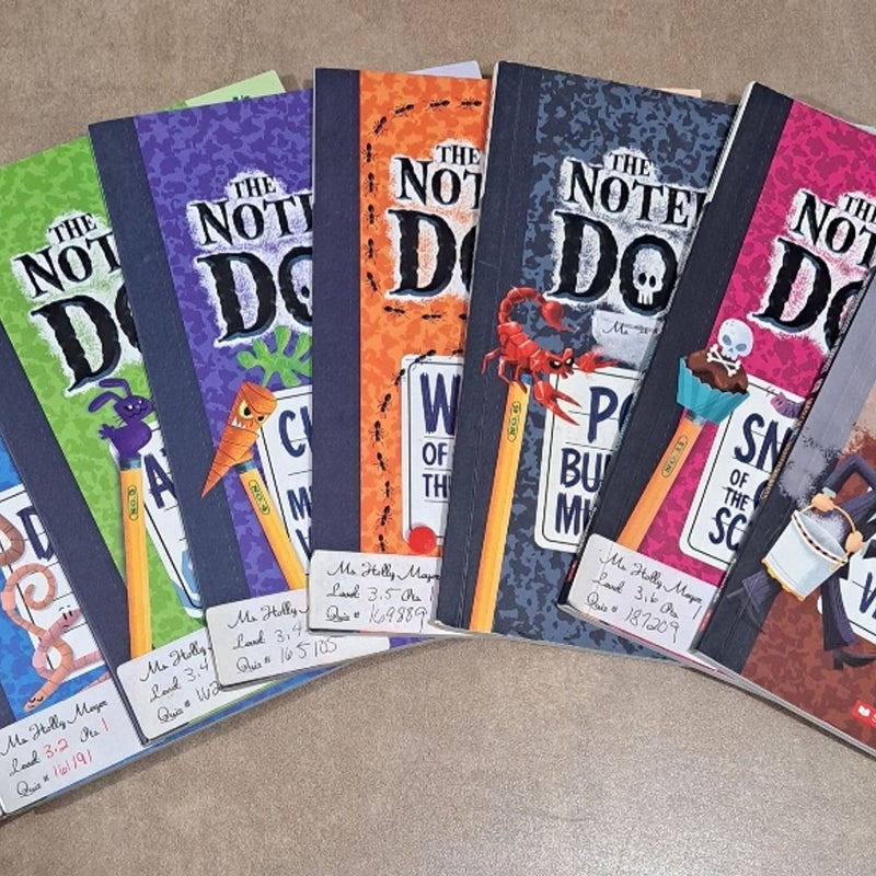 The Notebook of Doom series 1-6 and 11-12