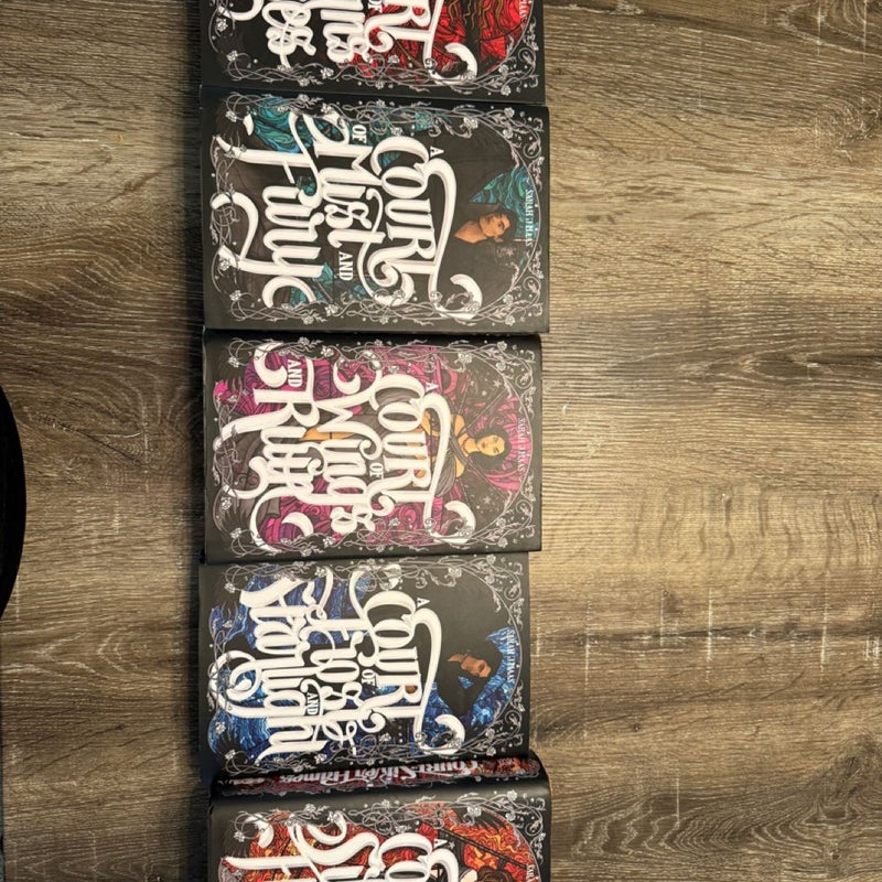 Nerdy Ink ACOTAR series! Complete With Dust Jackets And Books! 