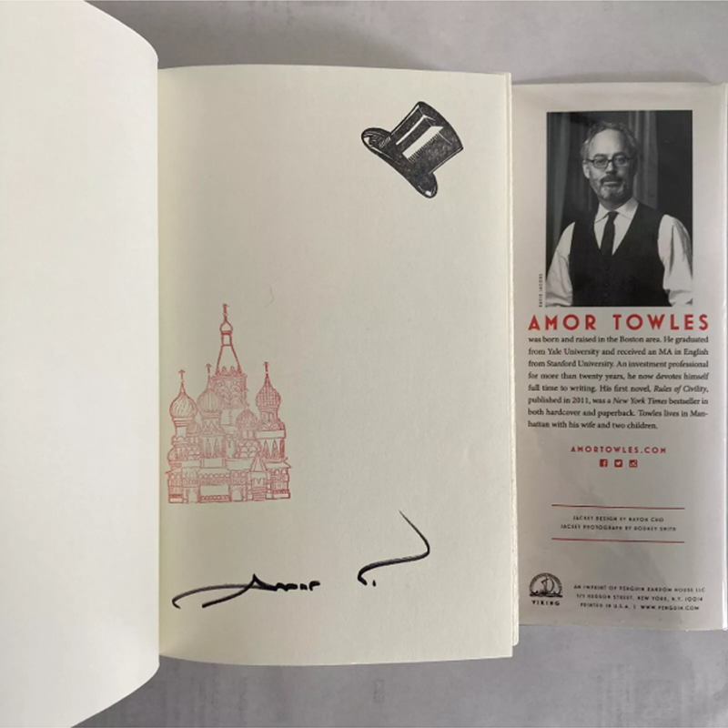 A Gentleman In Moscow SIGNED First Edition First Printing