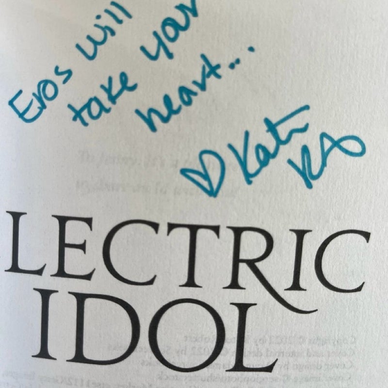 ARC and Signed Copy Electric Idol