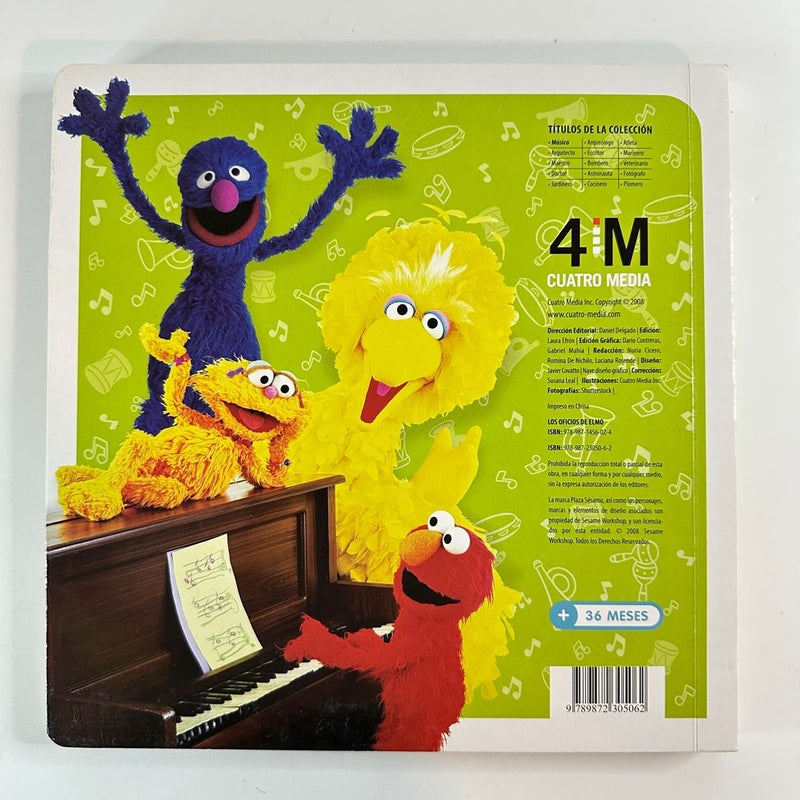 Spanish Plaza Sesamo Los oficios de Elmo Sera Musico NO PUZZLES