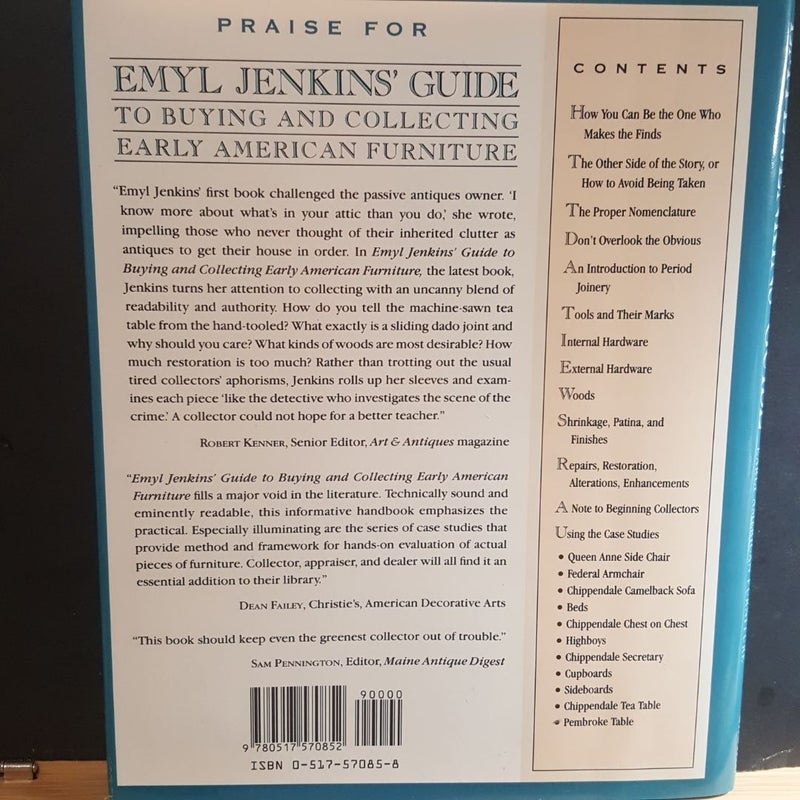 Emyl Jenkins' Guide to Buying and Collecting Early American Furniture