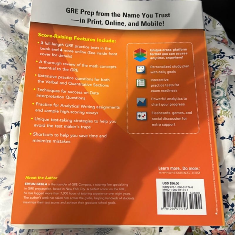 McGraw-Hill Education GRE 2018 Cross-Platform Prep Course