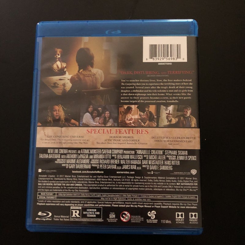 Anabelle Creation Bluray DVD