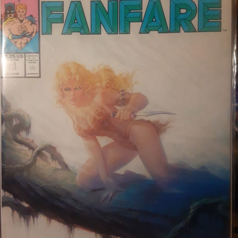 Marvel Fanfare 59 Shanna cover Joe Chiodo