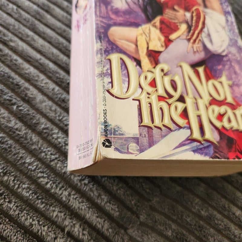 Defy Not the Heart 1st Edition 1st Printing Embossed 