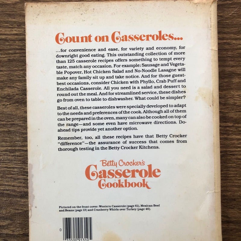 Betty Crocker’s Casserole Cookbook