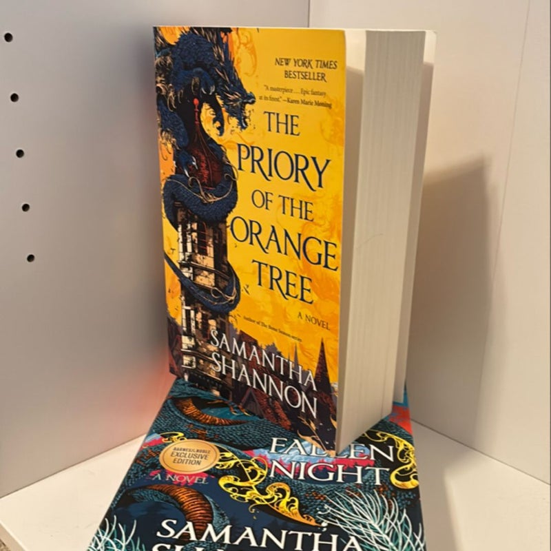 The Priory of the Orange Tree and Barnes and Noble exclusive of A Day of Fallen Night set!