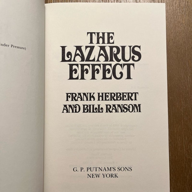 The Lazarus Effect