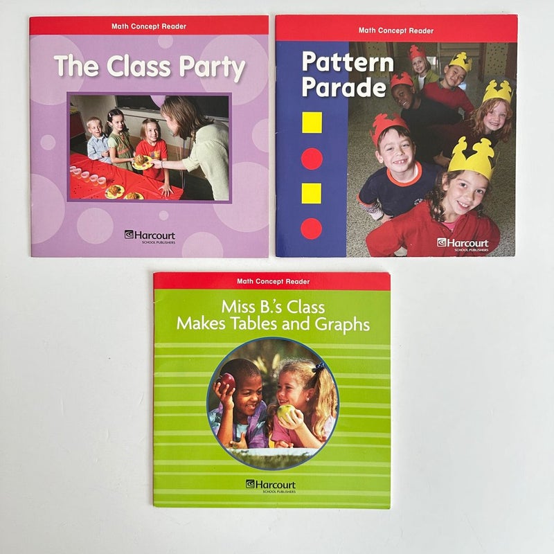 Harcourt School Math Concept Readers Bundle, 7 Books