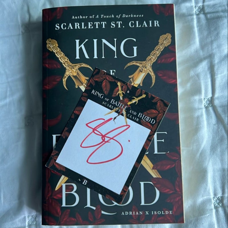 King of Battle and Blood w/signed bookplate
