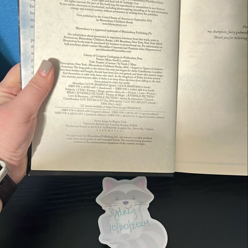 1st edition 1st print Empire of Storms