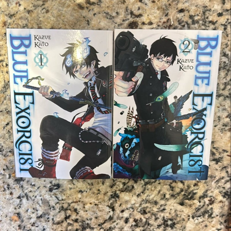 Blue Exorcist, Vol. 1 and 2