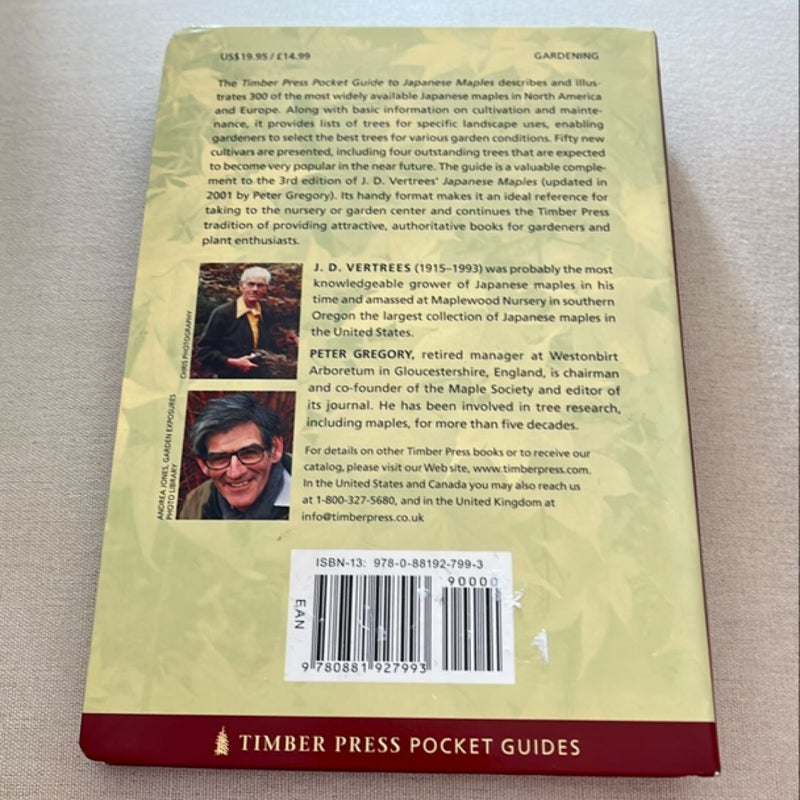 Timber Press Pocket Guide to Japanese Maples