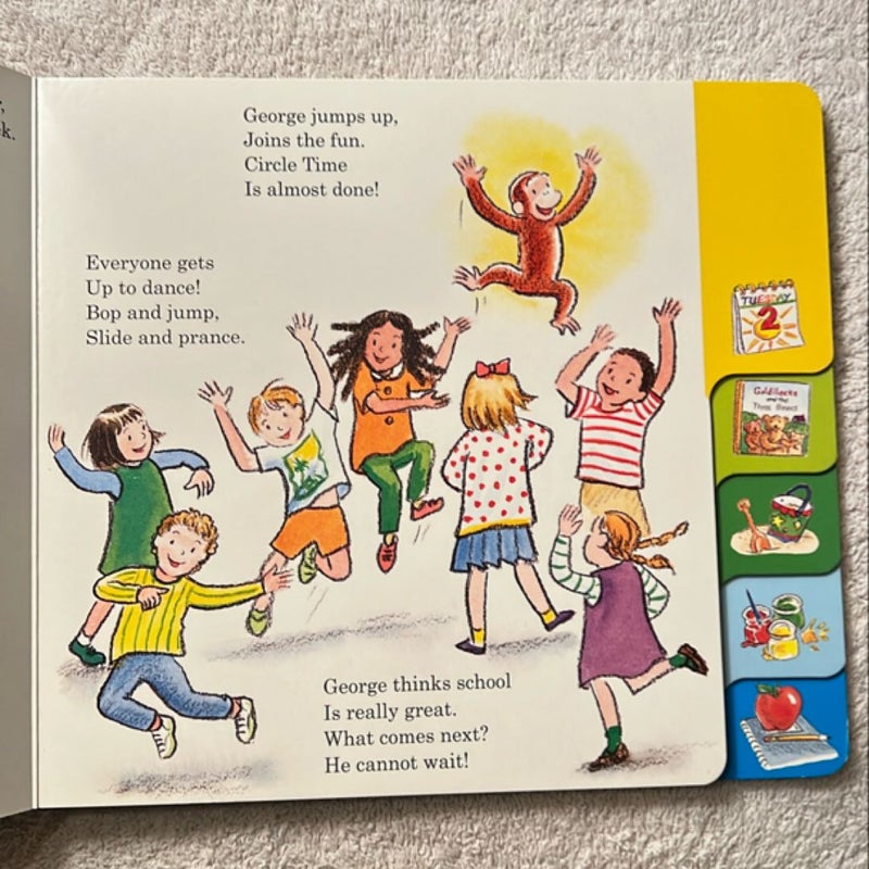 Curious George: Ready for School Tabbed Board Book