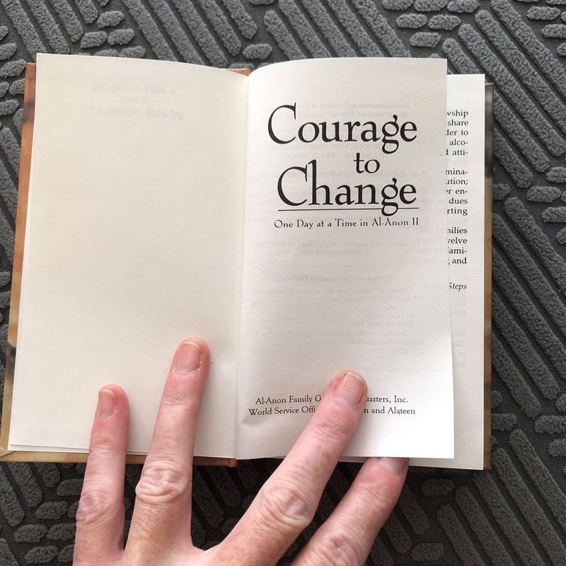 Courage to Change