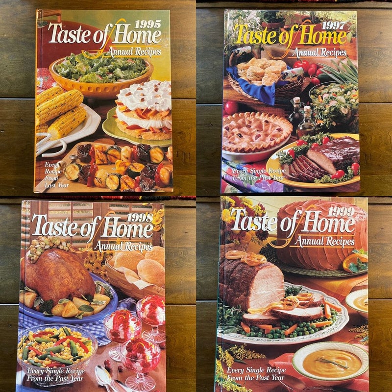 BUNDLE  of 4 Taste of Home Annual Recipes