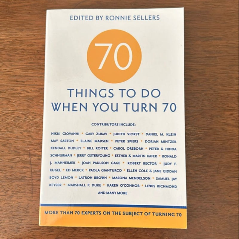 70 Things to Do When You Turn 70