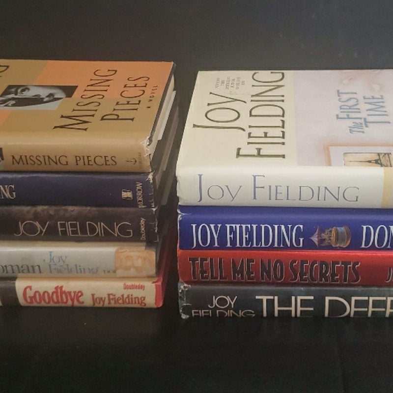 9 Joy Fielding Hardback Thrillers Suspense Books