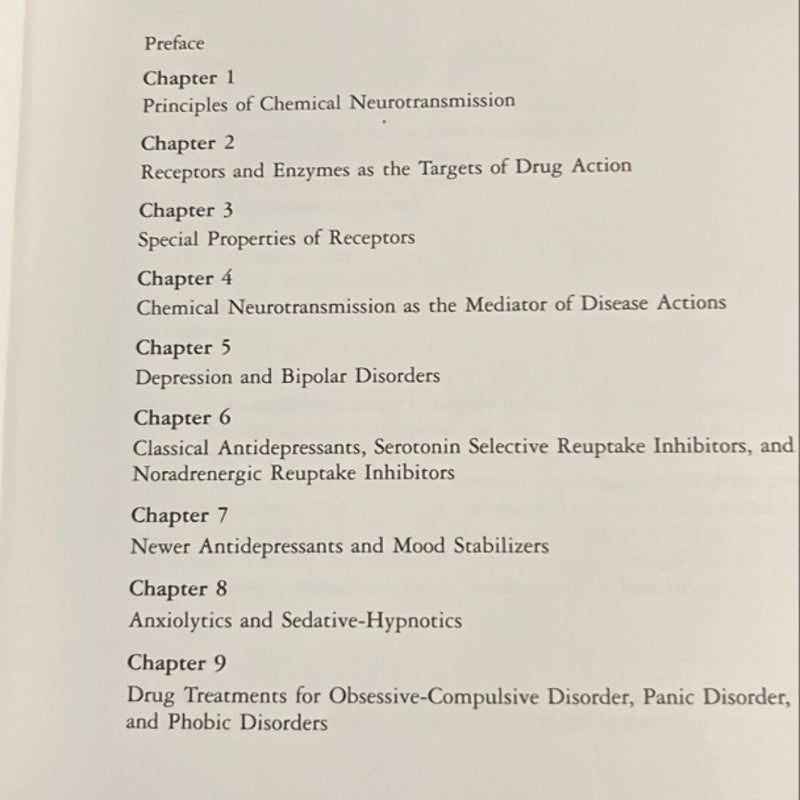 Essential Psychopharmacology 