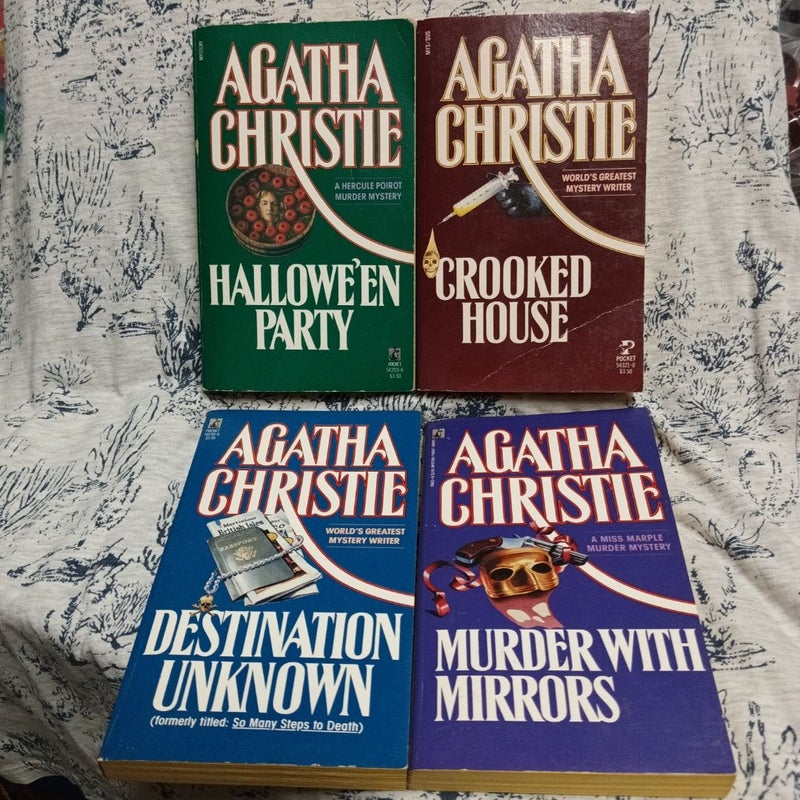 Lot 4 Agatha Christie Books