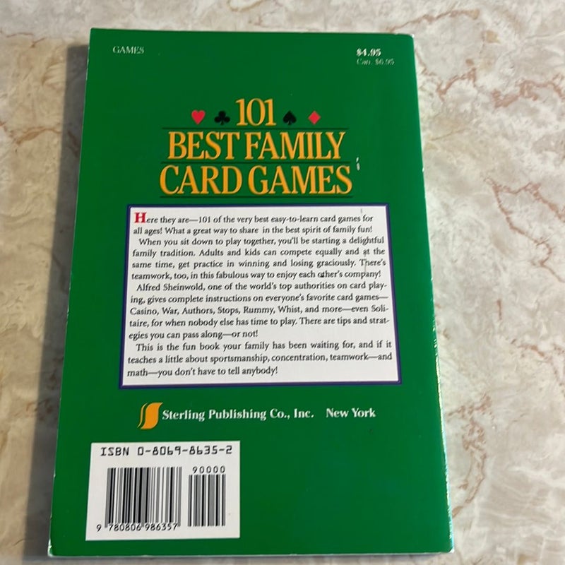 101 Best Family Card Games