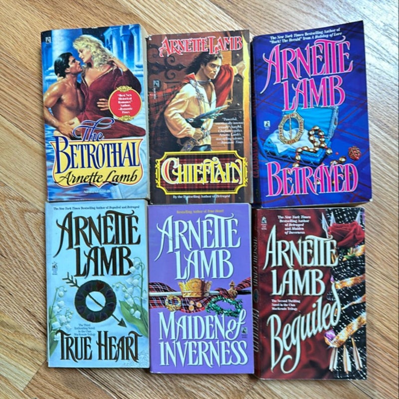 Lot of 6 Annette Lamb paperback books 