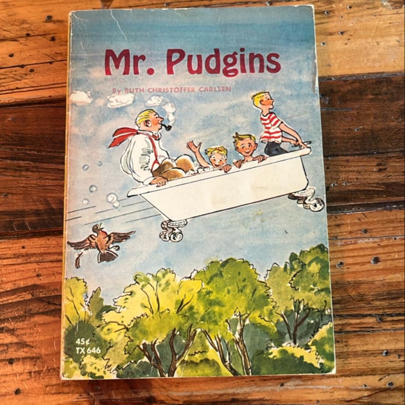 Mr. Pudgins Ruth Christoffer Carlsen Vintage 1968 Scholastic Paperback TX 646