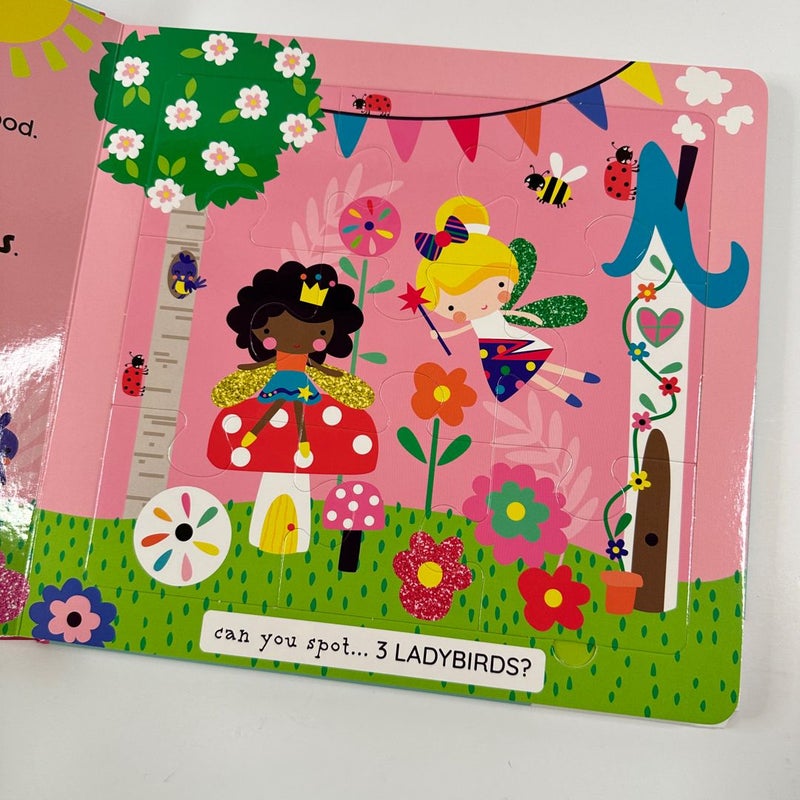 Fairies Jigsaw Puzzle Book, 5 Puzzles and Story, NEW (Board Book)