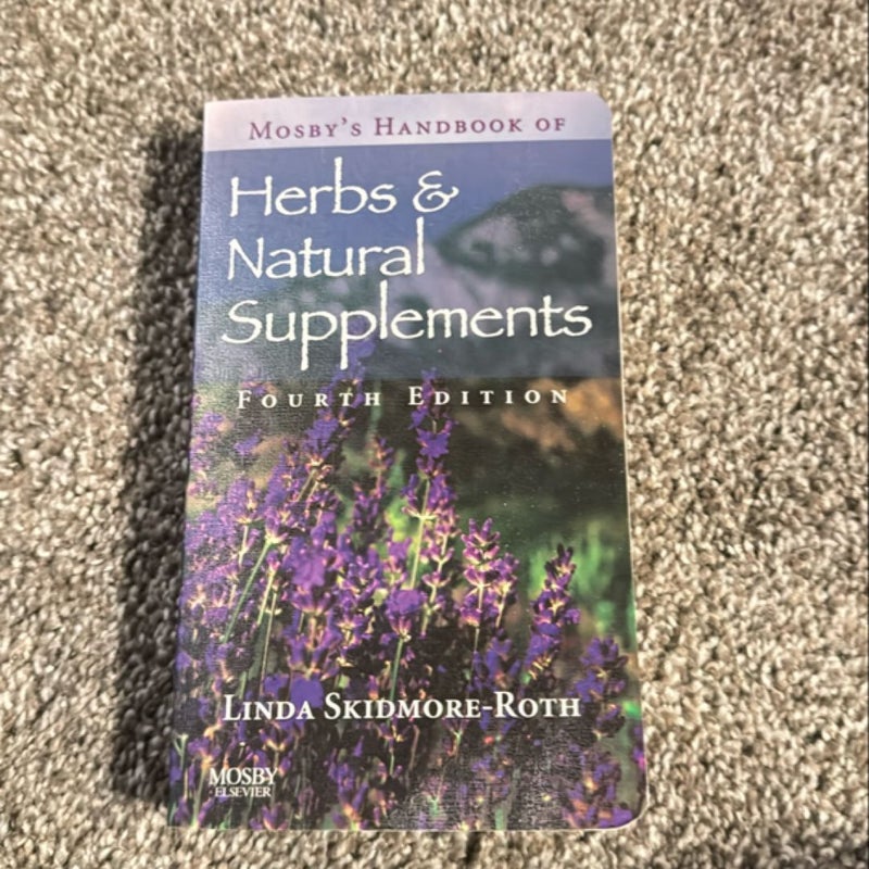 Mosby's Handbook of Herbs and Natural Supplements