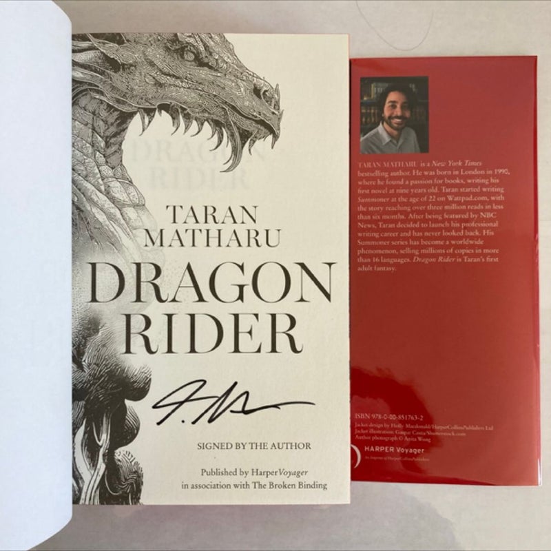 Dragon Rider The Broken Binding SIGNED Edition  