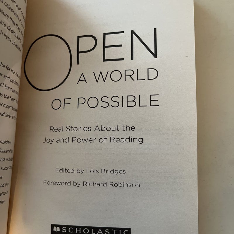 Open a World of Possible