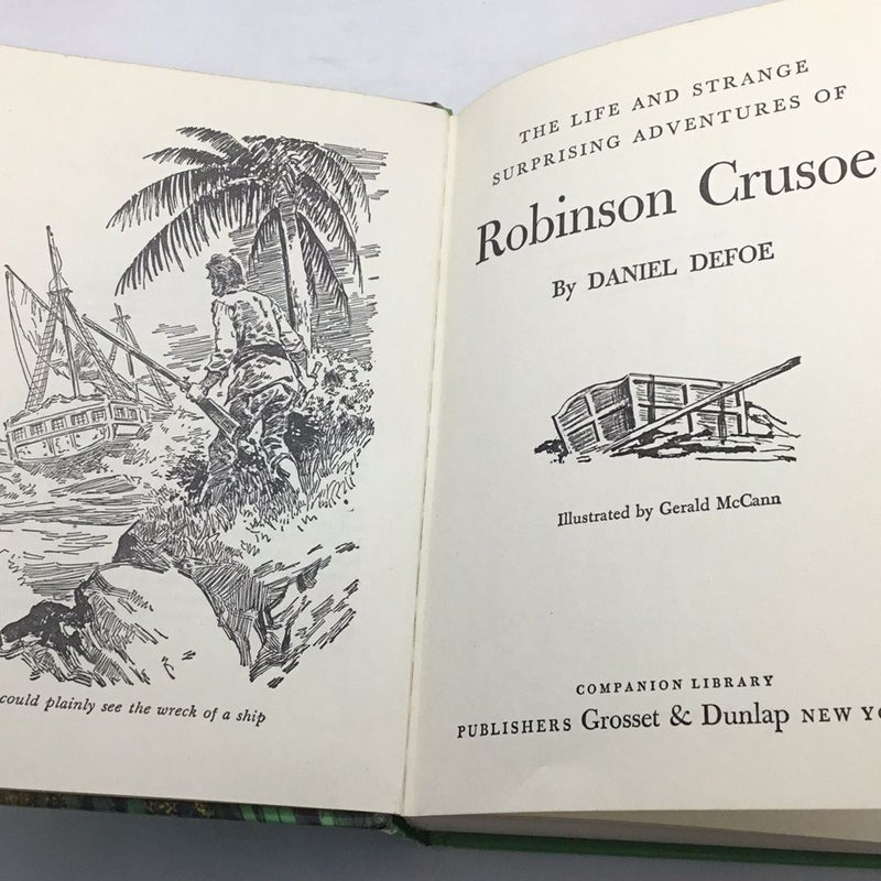 Robinson Crusoe 1963 Companion Library vintage