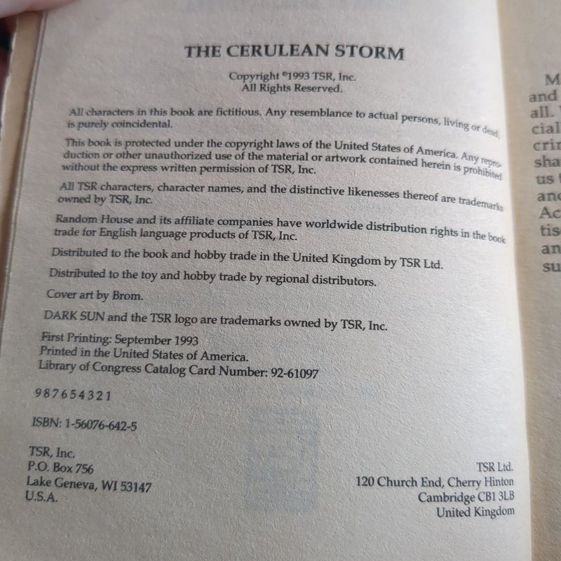 The Cerulean Storm