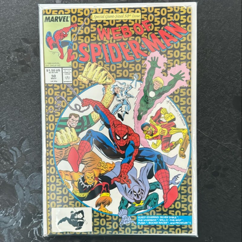 Web of Spider-Man # 50 May 1989 Marvel Comics