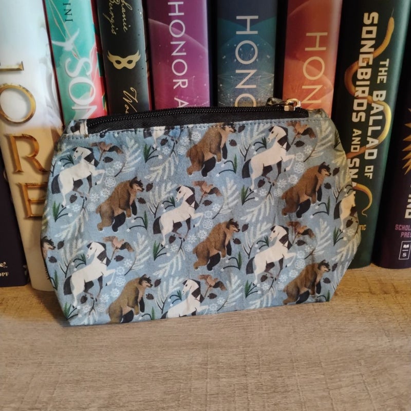 The Bear and the Nightingale zipper pouch