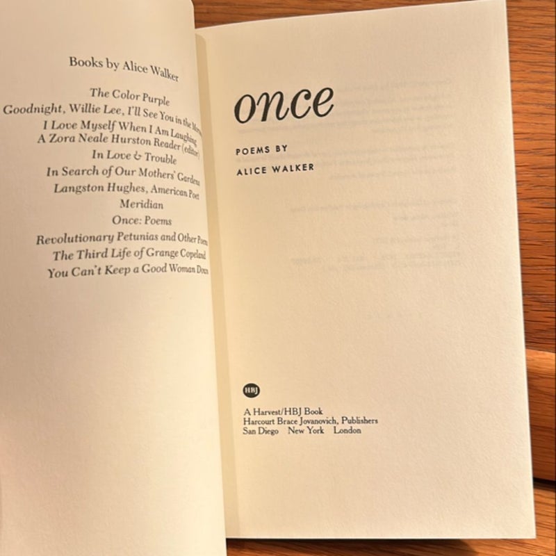 Once: Poems